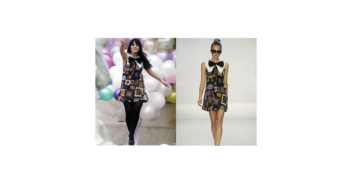 Celebrity Style Lily Allens's PPQ Bow Dress and Yves Saint Laurent