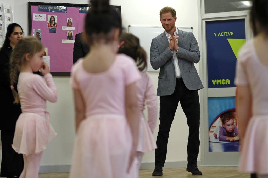 Prince Harry Visits Ballet Class South Ealing April 2019