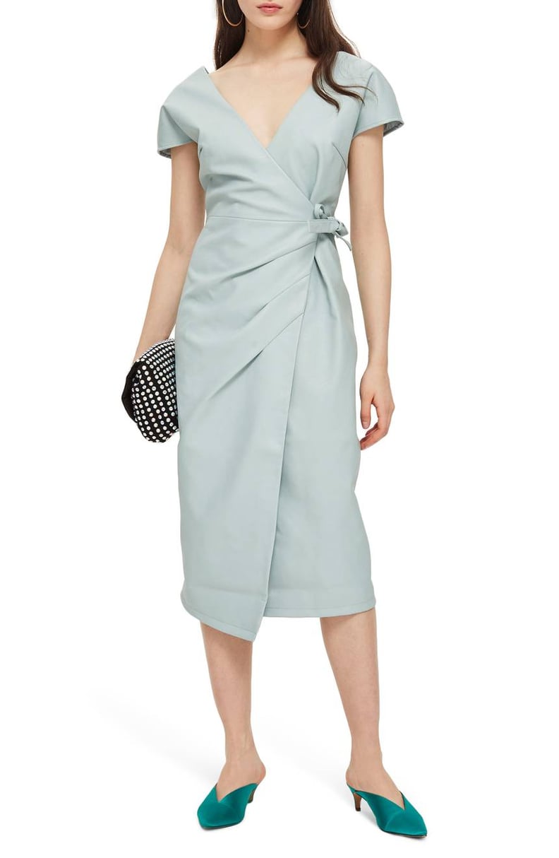 Topshop Wrap Midi Dress