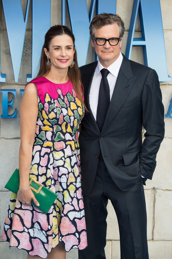 Pictured: Colin Firth and Livia Giuggioli
