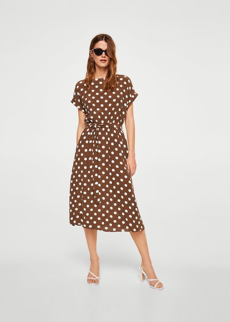 Polka-Dot Midi Dress