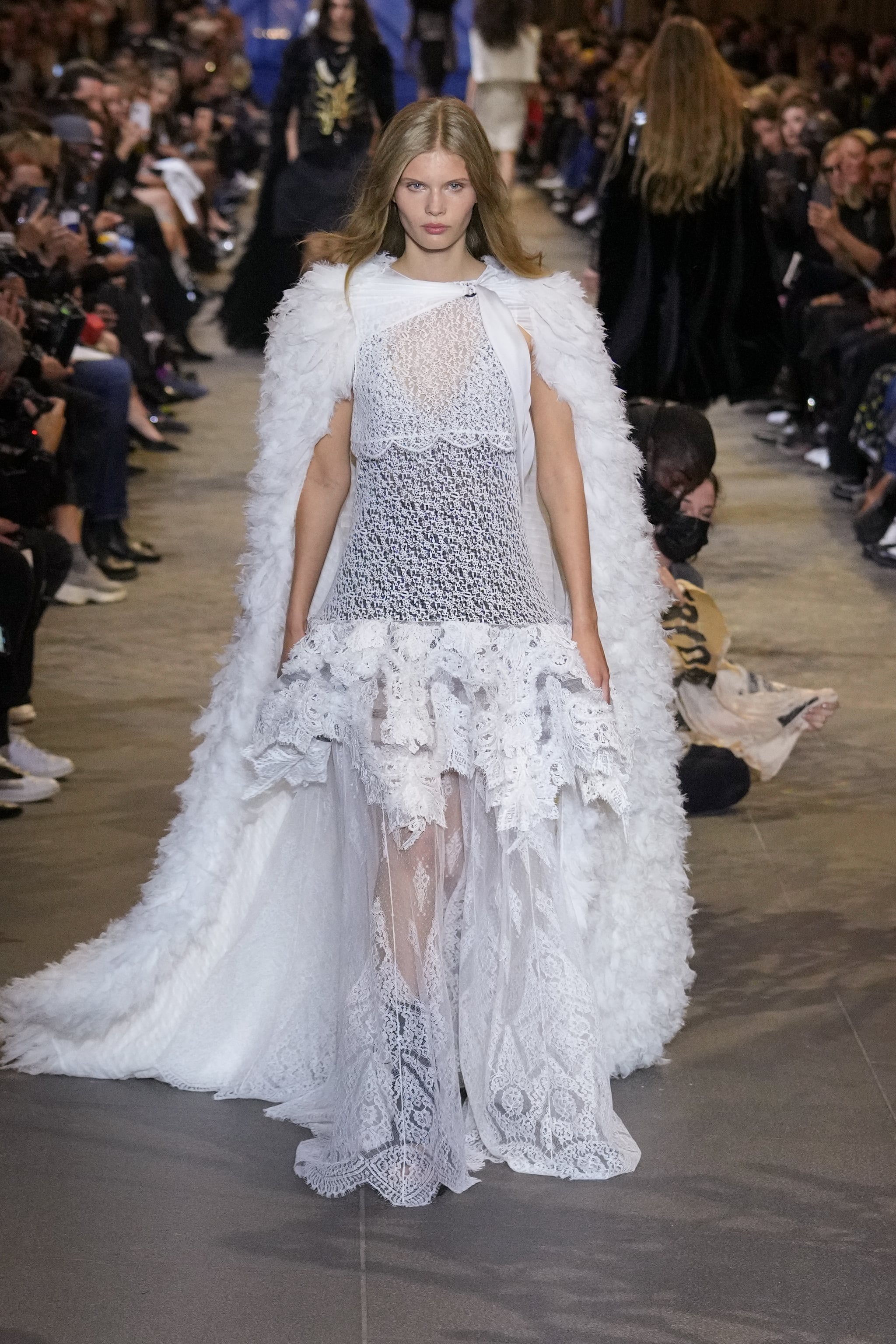 The Louis Vuitton Dress on the Spring/Summer 2022 Runway, Gemma Chan  Carried This Angelic Louis Vuitton Dress Off the Runway Like Poetry in  Motion