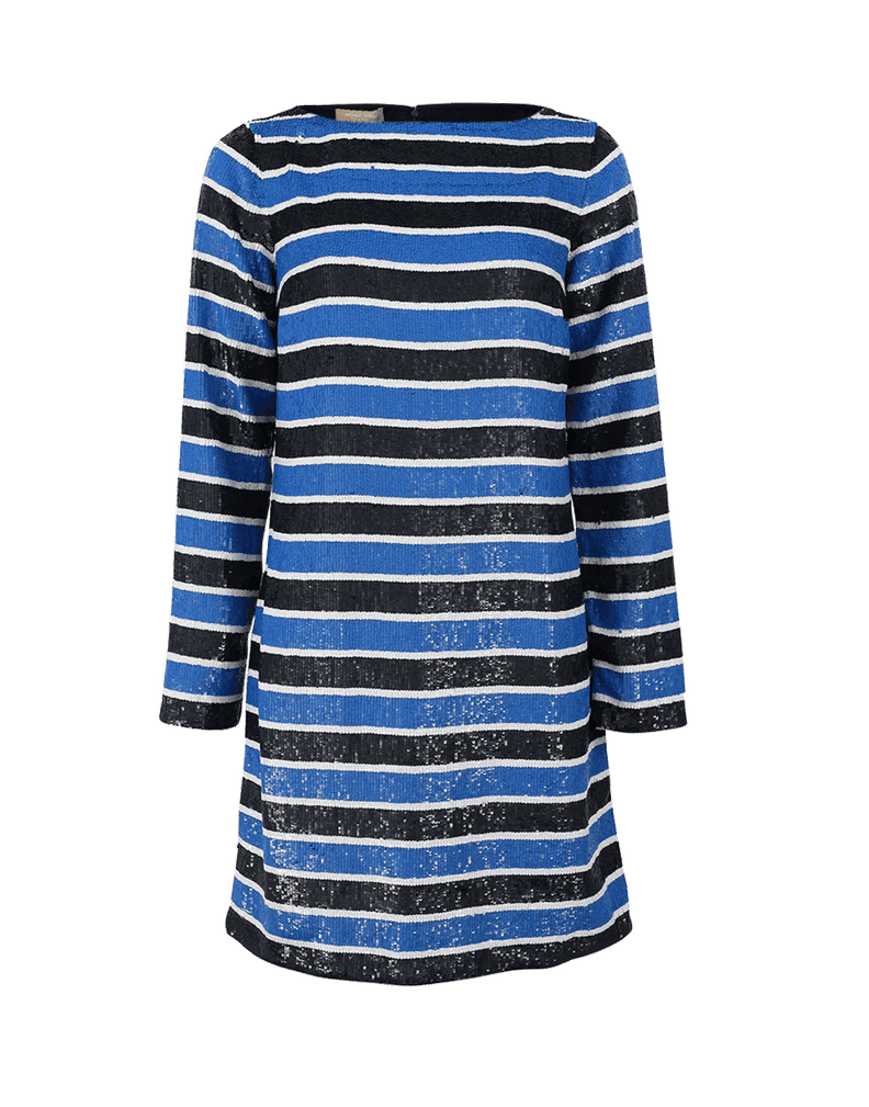 Michael Kors Stripe Sequin Dress