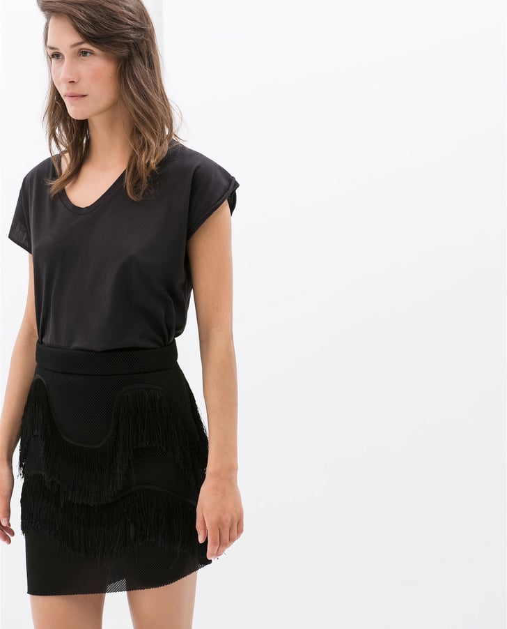 Zara Fringed Skirt | Fringed Clothing | POPSUGAR Fashion Photo 3