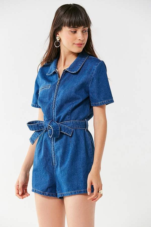 Urban Outfitters Hello Sunshine Denim Romper