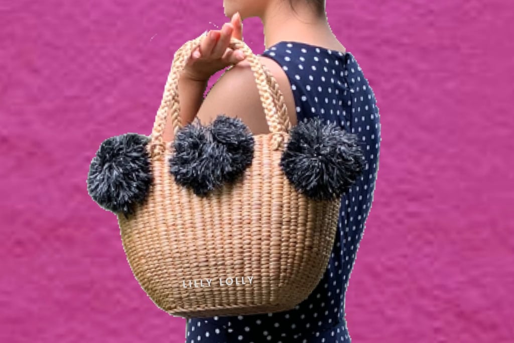 Lilly Lolly Style PomPom Tote Bag