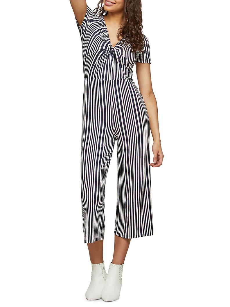 Miss Selfridge Striped Knot Jumpsuit