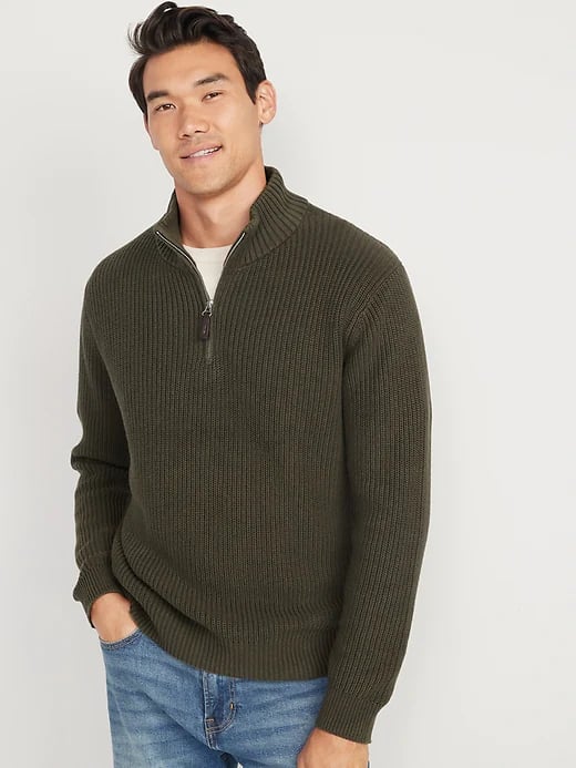 Old Navy Quarter Zip Mock Neck Sweater Old Navy s Early Black