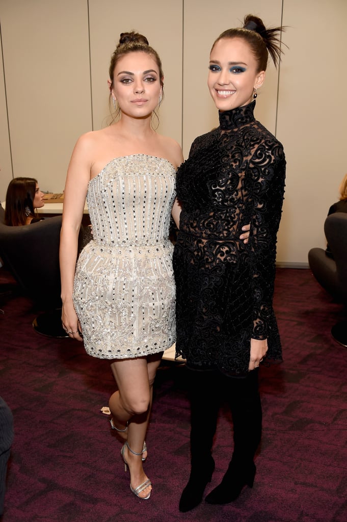 Pictured: Mila Kunis and Jessica Alba