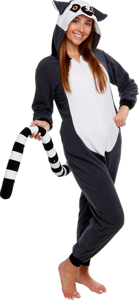 An Animal Halloween Onesie: Lemur Onesie