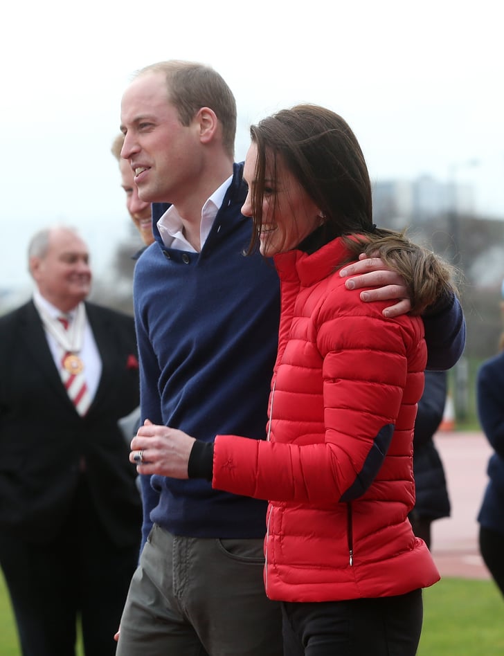 Will kept his hand around Kate during a training day for the Heads ...