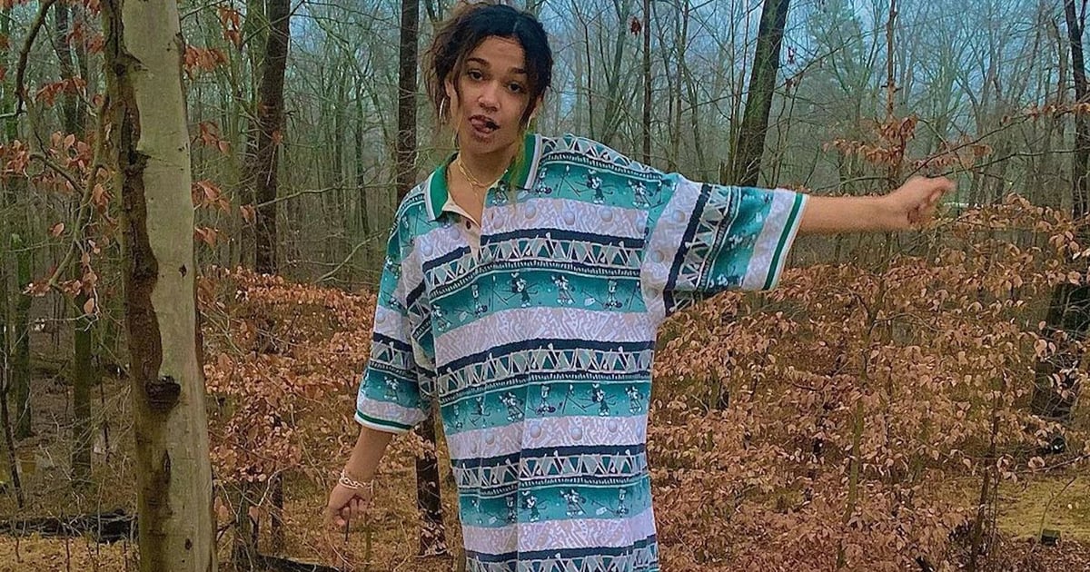 Madison Bailey Scored Her Oversize Mickey Polo on This Vintage Streetwear Site