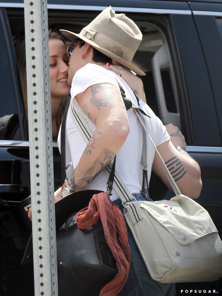 Johnny Depp and Amber Heard PDA in NYC