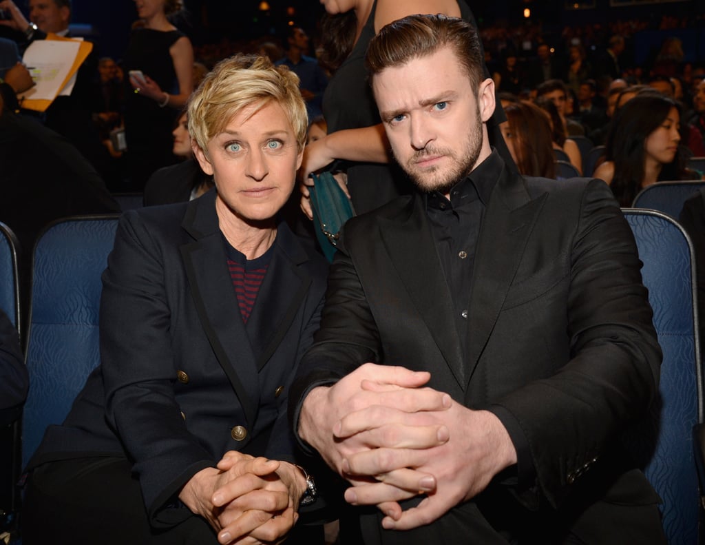 Ellen DeGeneres and Justin Timberlake buddied up at the People's Choice Awards.