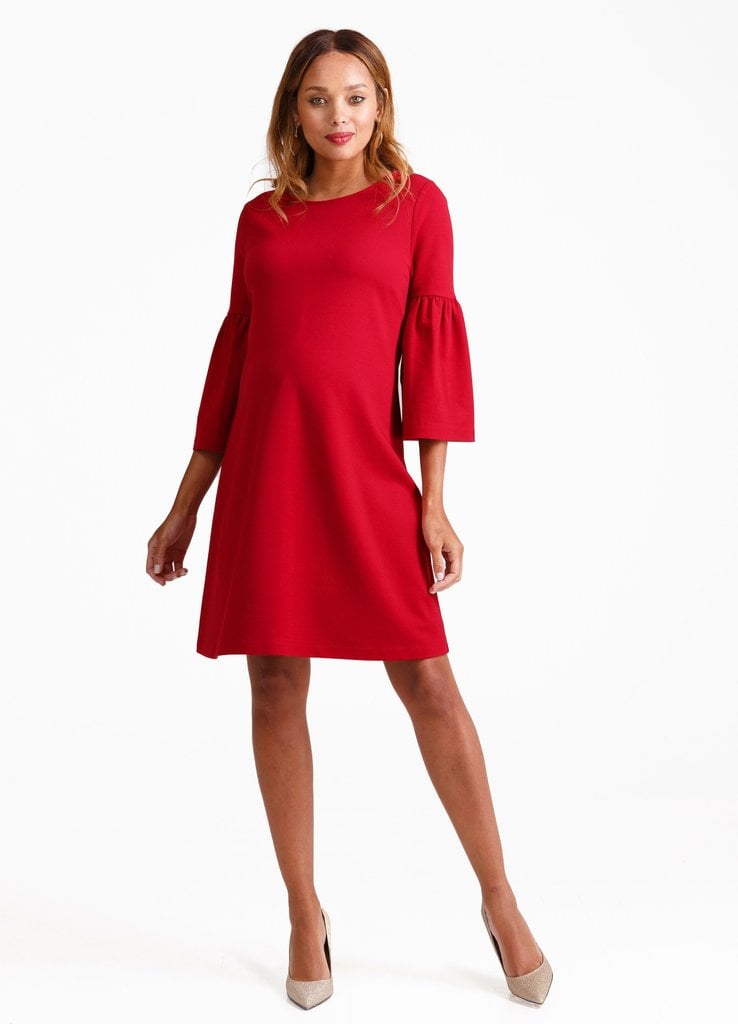 Ponte Bell Sleeve Dress