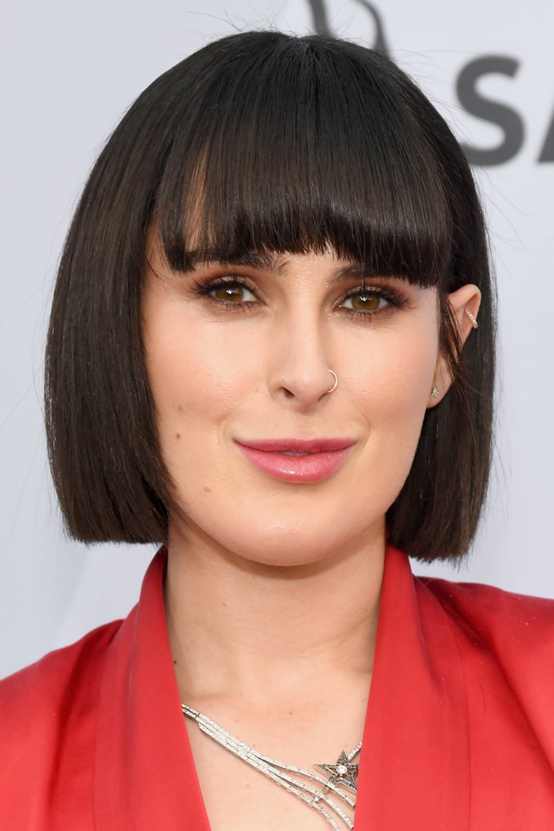 Celebrities With Bangs: Rumer Willis With Blunt Bangs