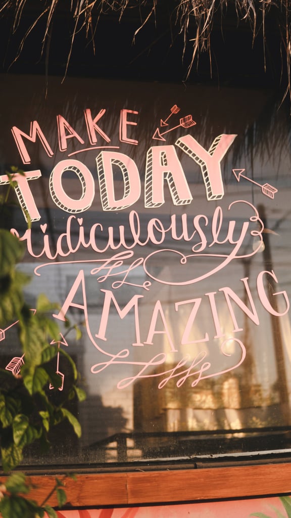 Inspirational Quote Backgrounds: Window Calligraphy
