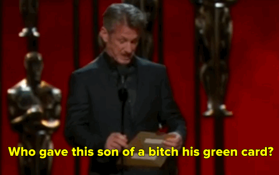 When Sean Penn said this about winner Alejandro González Iñárritu.
