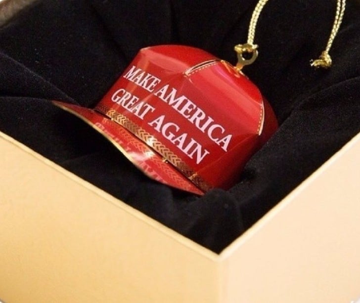 trump hat ornament