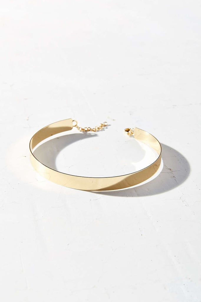 "I don't love loading up on jewelry when the weather starts to warm up, but I do love the idea of dressing up a bare neckline with a subtle gold choker, like this minimalist piece from Urban Outfitters ($34)." — Hannah Weil McKinley, senior editor, Fashion
