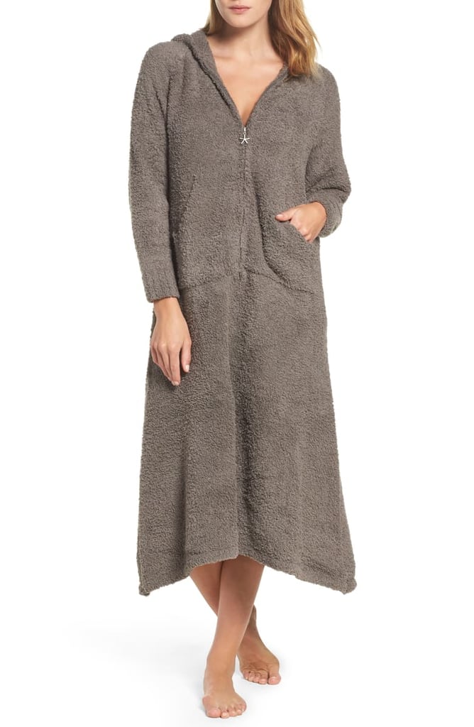 Barefoot Dreams CosyChic Hooded Zip Robe 