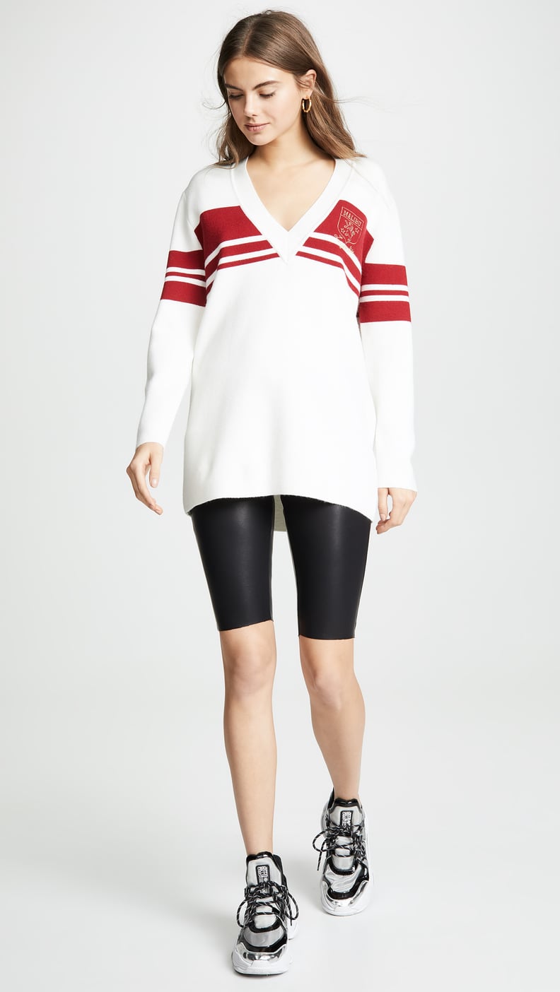 Kendall + Kylie Long Sleeve V Neck Sweater