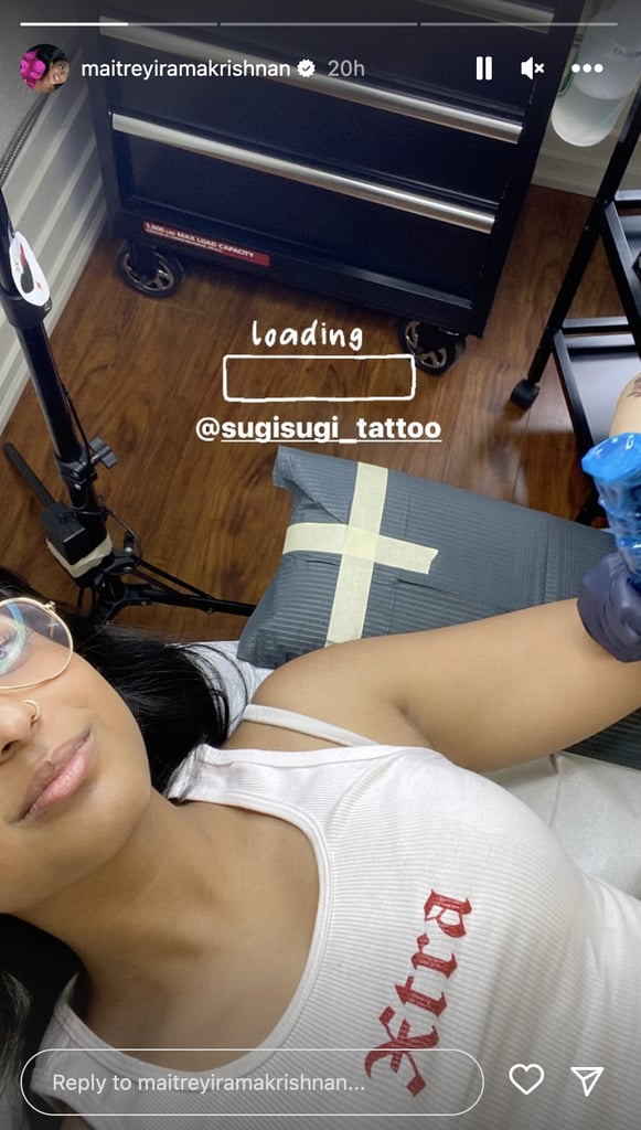Maitreyi Ramakrishnan's Heart Tattoo
