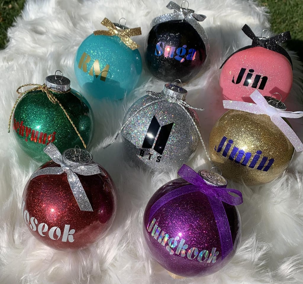 BUN T Who Loves K-POP Personalized Christmas Snowflake Ornaments Alloy Xmas Tree Hanging Decorations