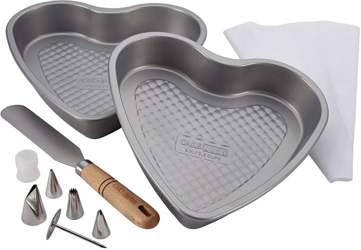 JCPenney Cake Boss 10pc. Santa and Heart Bakeware Set HeartShaped
