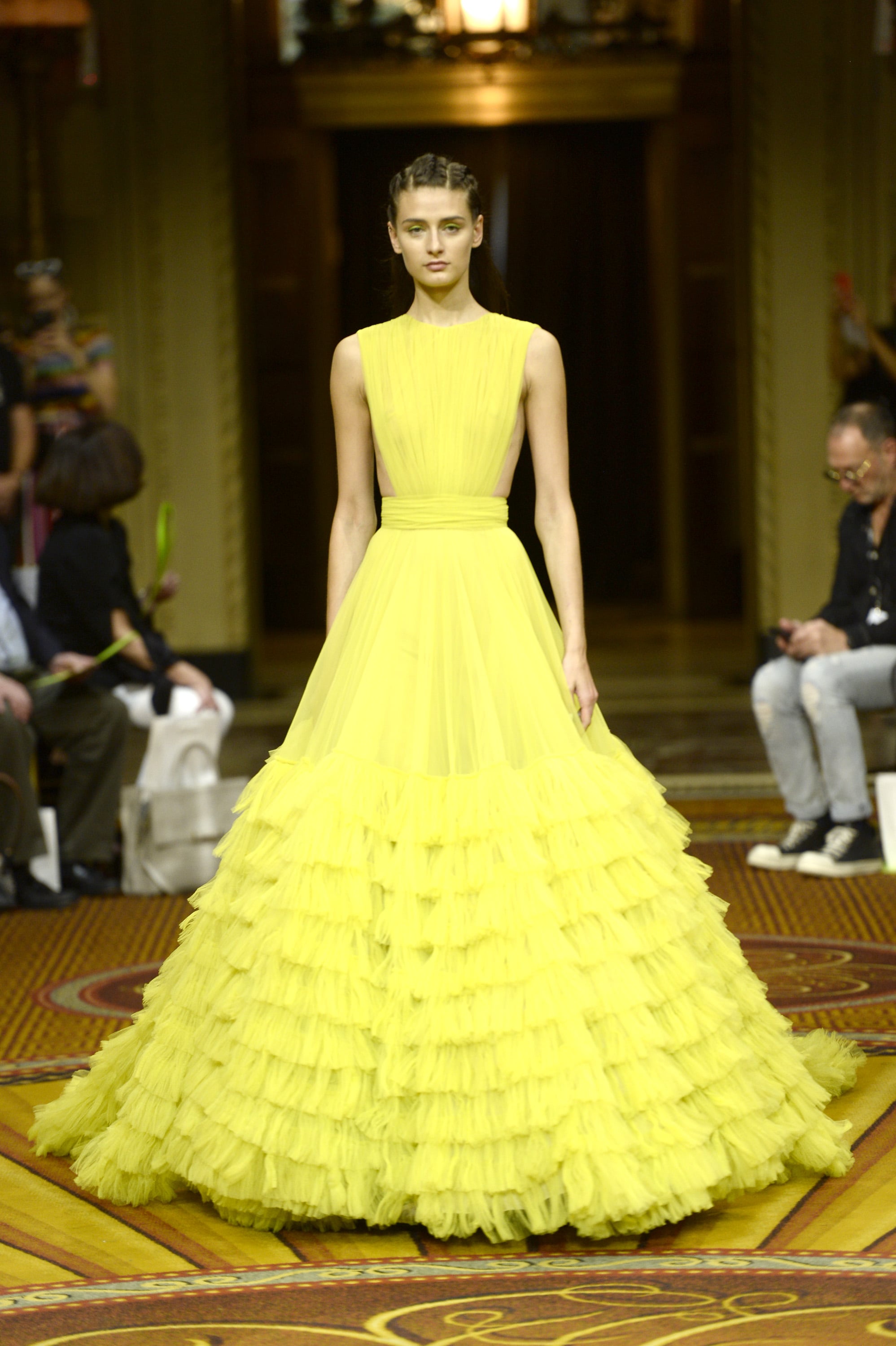 Christian siriano yellow sale dress