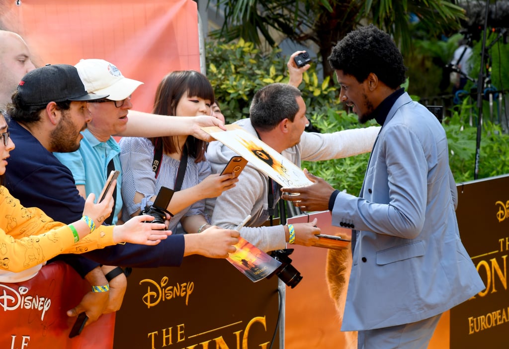 Pictured: Labrinth at The Lion King premiere in London.