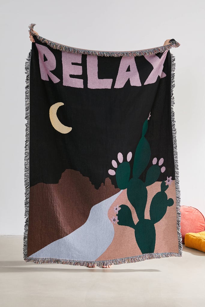 Plant Museum UO Exclusive Relax Woven Throw Blanket
