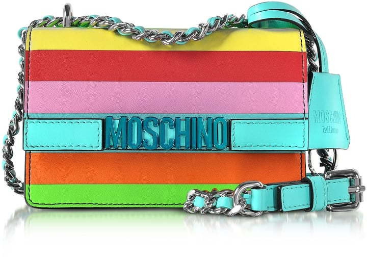 Moschino Rainbow Leather Small Crossbody