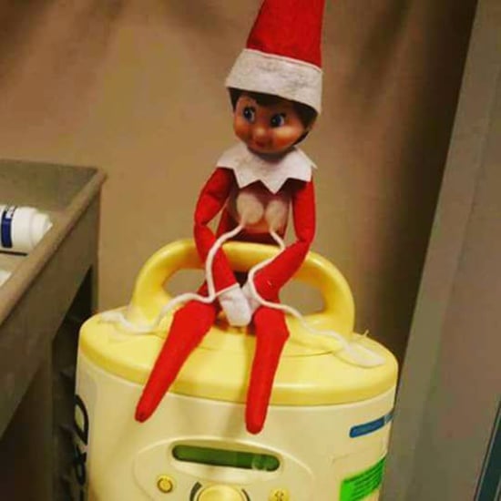 Hilarious Pumping Elf on the Shelf Setup