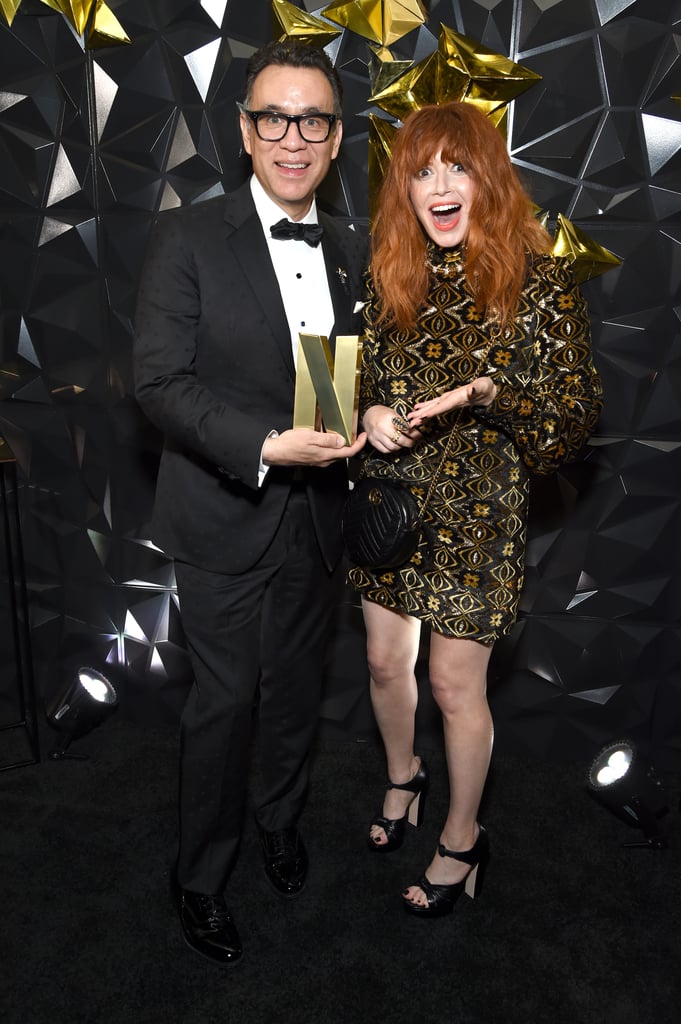 Fred Armisen and Natasha Lyonne at Netflix's Emmys Afterparty