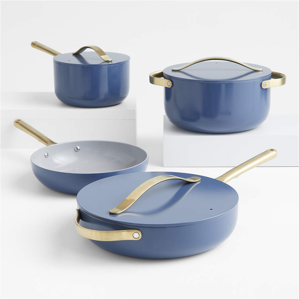Caraway Home 7-Piece Ceramic Non-Stick Cookware Set in Sapphire