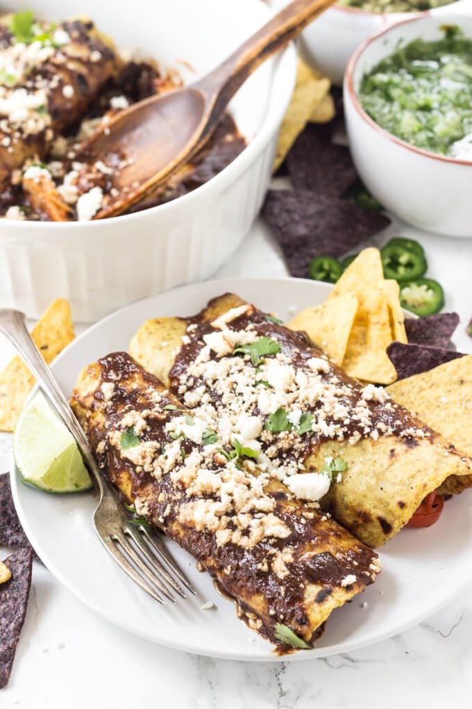 Jackfruit Enchiladas