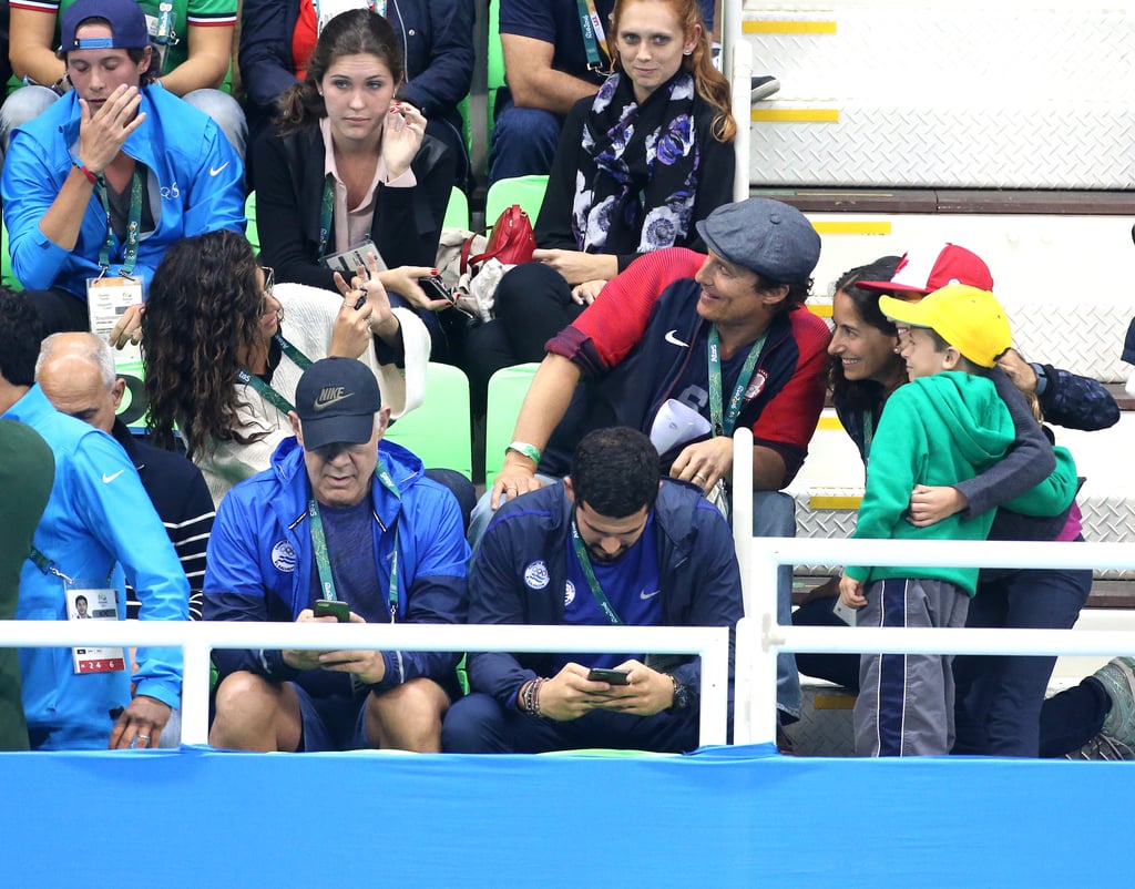 Camila Alves Watching Swimming Finals at Rio Olympics 2016