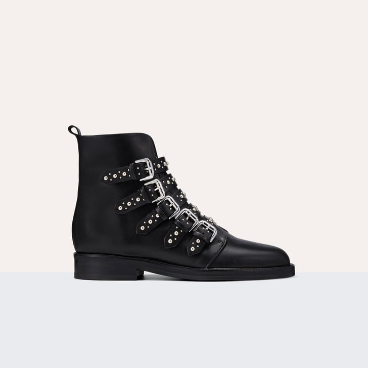 Our Pick: Maje Leather Ankle Boots With Studs | Princess Beatrice Shoes ...