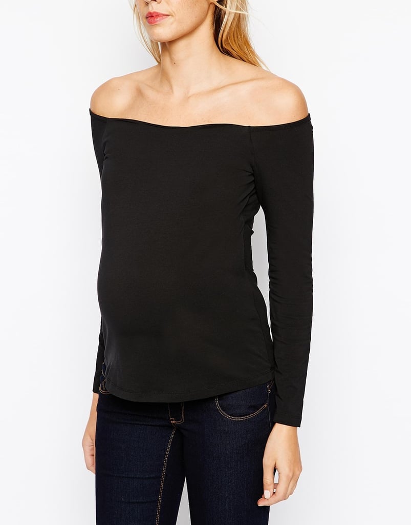 Asos Maternity Bardot Top ($30)