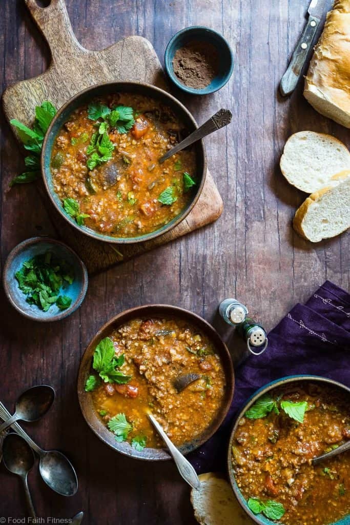 Moroccan Hearty Vegetable Beef Soup