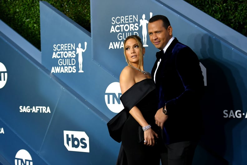 LOS ANGELES, CALIFORNIA - JANUARY 19: Jennifer Lopez and Alex Rodriguez attend the 26th Annual Screen Actors Guild Awards at The Shrine Auditorium on January 19, 2020 in Los Angeles, California. 721384 (Photo by Mike Coppola/Getty Images for Turner)
