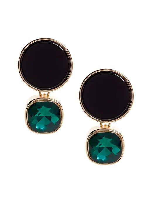 Black Howlite Earrings