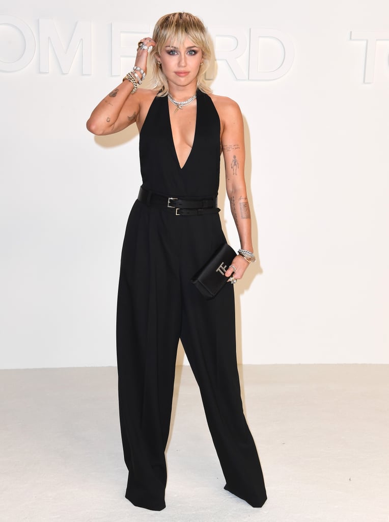 Miley Cyrus at the Tom Ford Fall 2020 Show