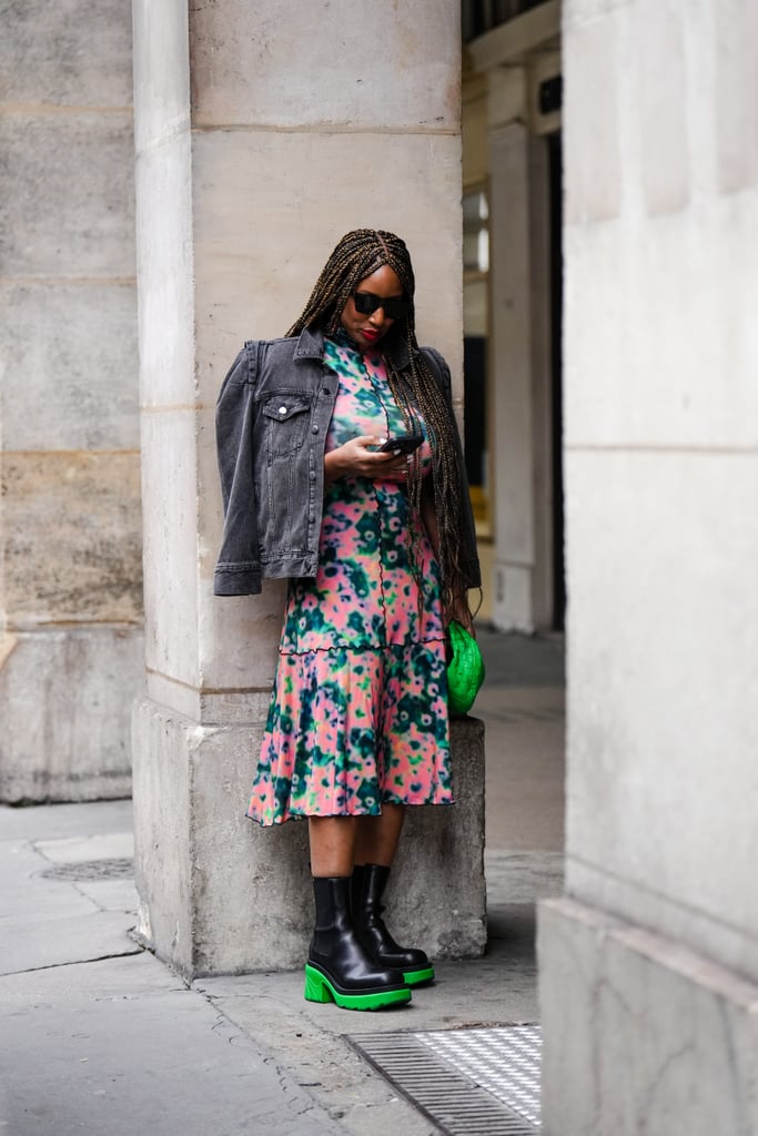 Chelsea-Boots Outfit Idea: Floral Dress