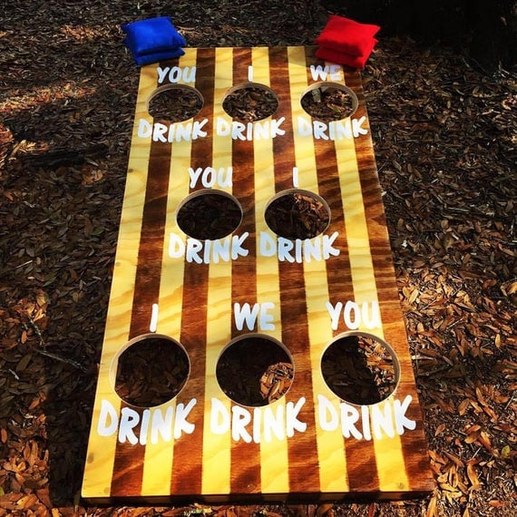 Drink-Up Bean Bag Toss Game