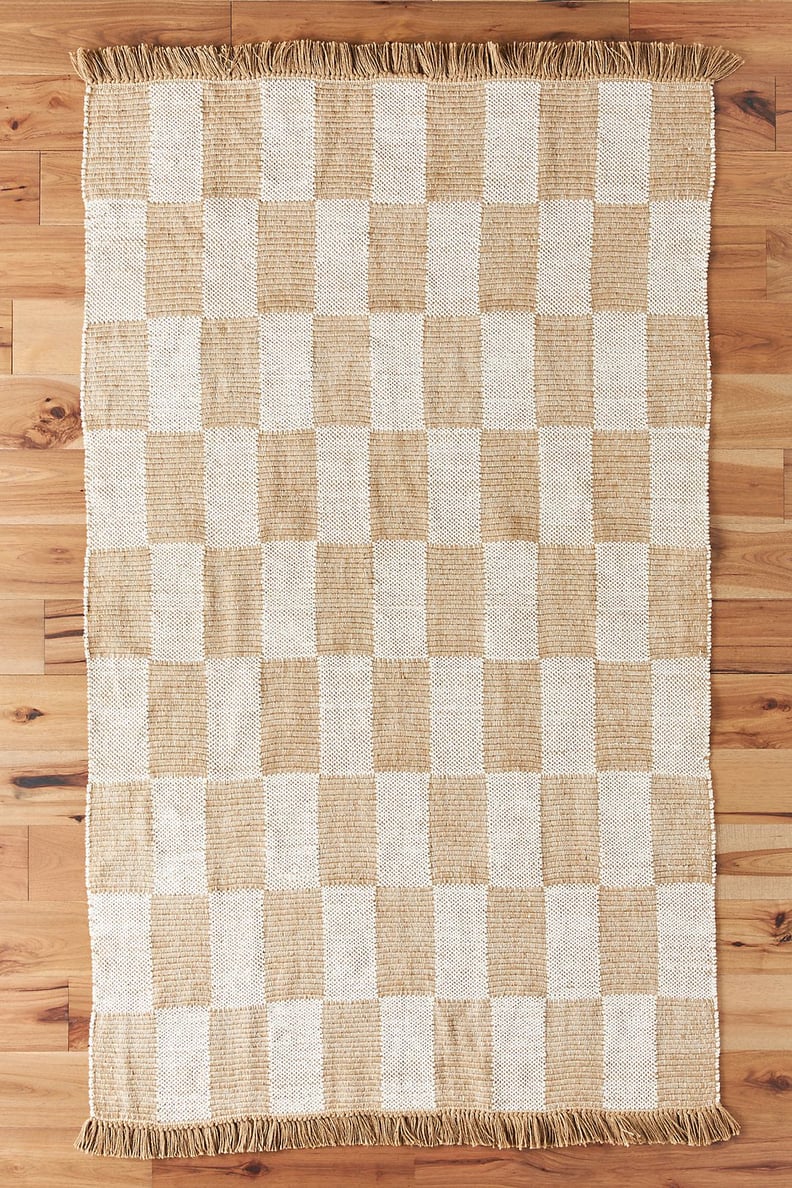 A Jute Rug: Amber Lewis For Anthropologie Checkered Jute Rug