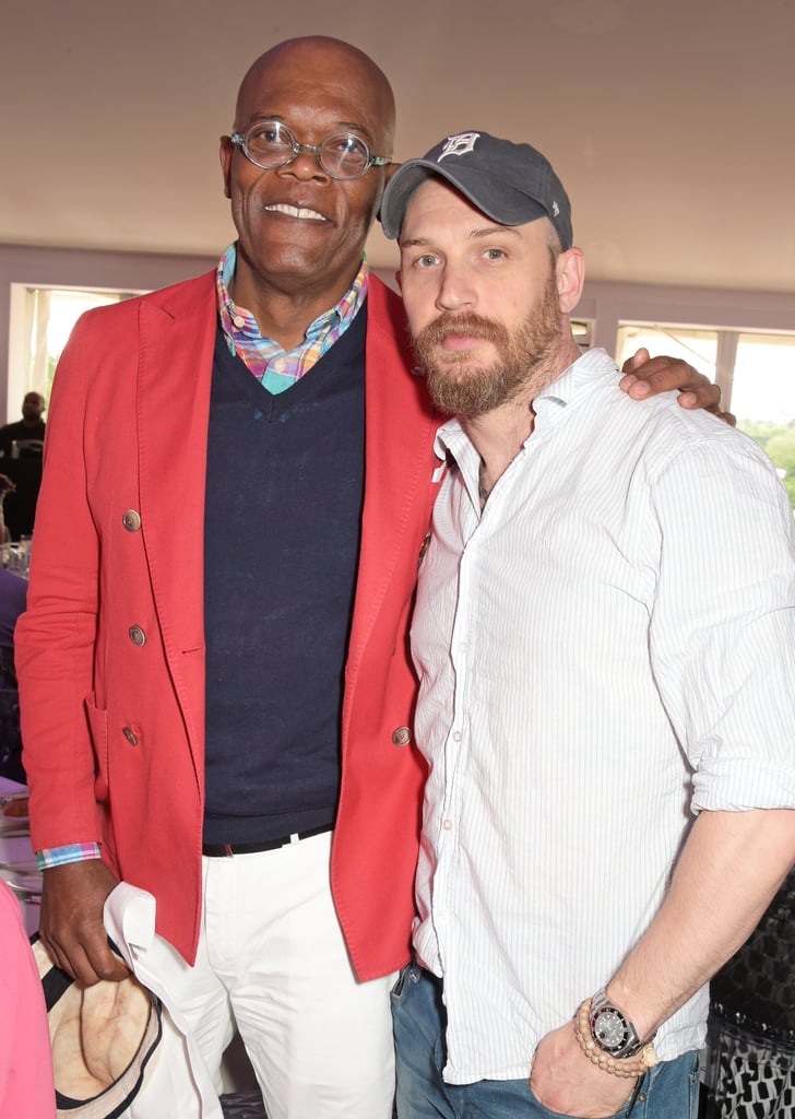 With Samuel L. Jackson at the Audi Polo Challenge in 2015.