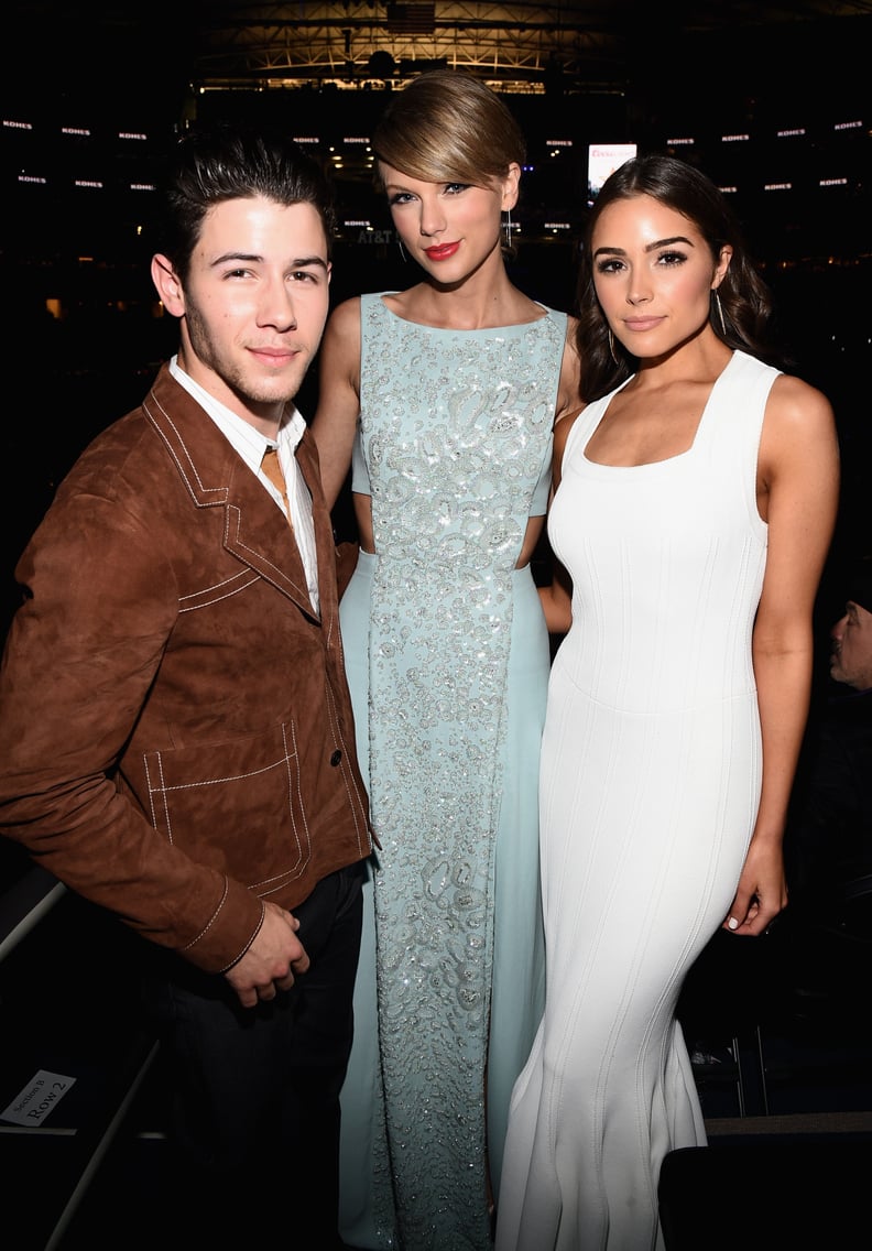 Nick Jonas, Taylor Swift, and Olivia Culpo