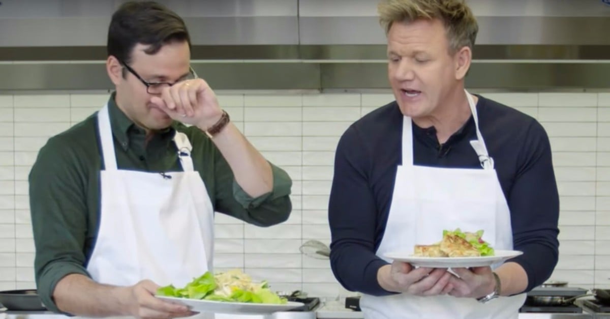 Gordon Ramsay Challenging Amateur Video | PS Food